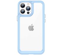 Hurtel Outer Space Case for iPhone 12 Pro Max hard cover with gel frame blue (universal)