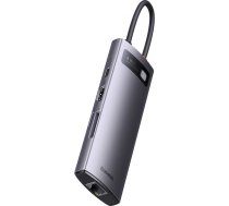 Baseus StarJoy HUB 8-Port USB-C - 3x USB-A / 1x HDMI / 1x RJ45 / 1x SD/TF / 1x USB-C PD gray (universal)