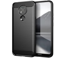 Hurtel Carbon Case Flexible Cover Sleeve for Nokia 3.4 black (universal)