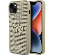 Guess Perforated 4G Glitter Back Case Aizsargapvalks Priekš Apple iPhone 15