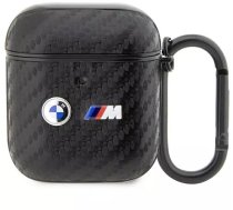 BMW BMA2WMPUCA2 case for AirPods 1/2 cover black/black Carbon Double Metal Logo