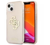 Guess GUHCP13SPCUGL4GGO iPhone 13 mini 5,4" złoty/gold hard case Glitter 4G Big Logo