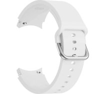 4Kom.pl IconBand Rubber Strap for Samsung Galaxy Watch 4 / 5 / 5 PRO (40 / 42 / 44 / 45 / 46 MM) White