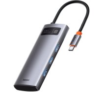 Baseus Metal Gleam Series 5-in-1 Multifunctional HUB USB Type C - USB Type C Power Delivery 100 W / HDMI 4K 30 Hz / 3x USB 3.2 Gen 1 (CAHUB-CX0G) (universal)