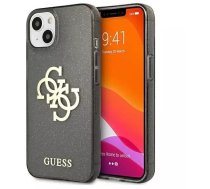 Guess GUHCP13SPCUGL4GBK iPhone 13 mini 5,4" czarny/black hard case Glitter 4G Big Logo