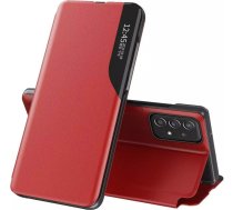 4Kom.pl Eco Leather View Case elegant flip case with stand function for Samsung Galaxy A73 red