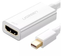 Ugreen cable adapter FHD (1080p) HDMI (female) - Mini DisplayPort (male - Thunderbolt 2.0) white (MD112 10460)