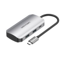 Vention USB-C Docking Station to 4x USB3.0, PD 0.15m Vention TNBHB (gray)