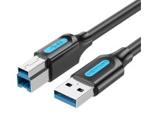 Vention USB 3.0 A to B cable Vention COOBF 1m Black PVC