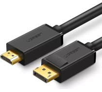 Ugreen Unidirectional DisplayPort to HDMI Cable 4K 30 Hz 32 AWG 2m Black (DP101 10202)