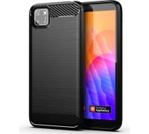 Hurtel Carbon Case Flexible Cover TPU Case for Huawei Y5p black (universal)