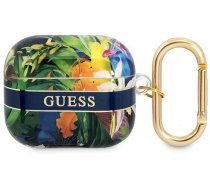 Guess GUA3HHFLB AirPods 3 cover blue/blue Flower Strap Collection (universal)