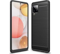 Hurtel Carbon Case Flexible Cover TPU Case for Samsung Galaxy A42 5G black (universal)