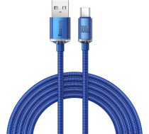 Baseus crystal shine series fast charging data cable USB Type A to USB Type C 100W 2m blue (CAJY000503) (universal)