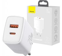 Baseus USB PD QC 3.0 20W White wall charger