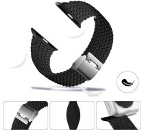 Alogy Elastic Strap for Apple Watch 1/2/3/4/5/6/7/8/SE/Ultra (42/44/45/49mm) Black