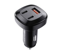 Acefast Car Charger Acefast B3, 66W, 2x USB-C + USB (black)