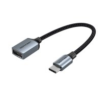 Vention USB-C 2.0 Male to USB-A Female OTG Cable Vention CCWHB 0.15m, Gray