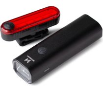 Wozinsky WSBLB1 front and rear USB-C bicycle light set - black (universal)