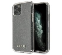 Guess GUHCN65PCGLSI iPhone 11 Pro Max silver/silver hard case Glitter (universal)