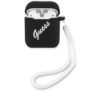 Guess GUACA2LSVSBW AirPods cover black/white Silicone Vintage (universal)