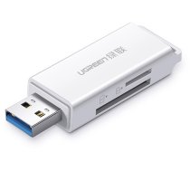 Ugreen portable TF/SD card reader for USB 3.0 white (CM104) (universal)