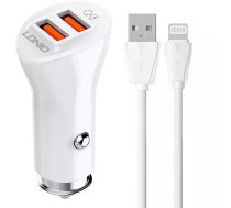 Producenttymczasowy Car charger LDNIO C511Q 2USB Lightning cable