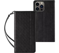 4Kom.pl Magnet Strap Case Case for iPhone 13 Pro Max Cover Wallet Mini Lanyard Pendant Black