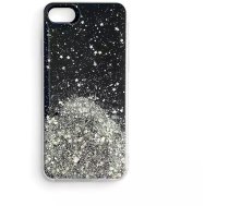 4Kom.pl Star Glitter case cover for iPhone 13 Pro shiny glitter case black
