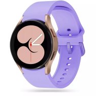 4Kom.pl Iconband Rubber Strap for Samsung Galaxy Watch 4 / 5 / 5 Pro (40 / 42 / 44 / 45 / 46 mm) Violet