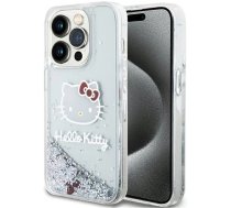 Hello Kitty Liquid Glitter Charms Kitty Head case for iPhone 13 Pro Max - silver (universal)