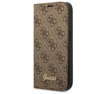 Guess GUBKP14LHG4SHW iPhone 14 Pro 6.1 "brown / brown book 4G Vintage Gold Logo (universal)