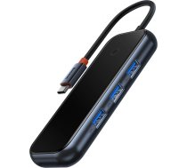 Baseus AcmeJoy HUB 4-port (USB-C to 1x USB-C PD&Data/3x USB3.0) dark gray (WKJZ010013) (universal)