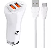 Producenttymczasowy Car charger LDNIO C511Q 2USB MicroUSB cable