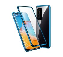 Dr. Fit Double-sided Dr.Fit magnetic glass case for Huawei P40 Blue
