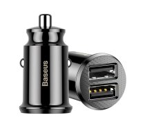 Baseus Grain car charger 2x USB 5V 3.1A black