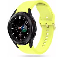 4Kom.pl Iconband Rubber Strap for Samsung Galaxy Watch 4 / 5 / 5 Pro (40 / 42 / 44 / 45 / 46 mm) Yellow