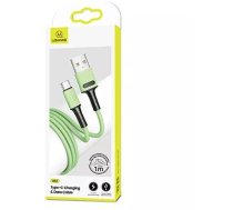 4Kom.pl USAMS Cable U52 USB-C 2A Fast Charge 1m green