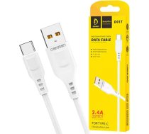 Alogy Cable USB to USB-C Type C Denmen D01T fast charging 2.4A 1m White