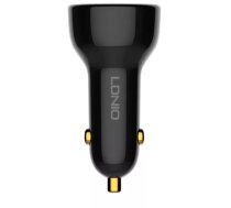 Producenttymczasowy LDNIO C101 Car Charger, USB USB-C, 100W USB-C to USB-C Cable (Black)