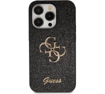 Guess GUHCP13LHG4SGK case for iPhone 13 Pro / 13 - black Glitter Script Big 4G (universal)