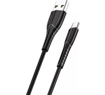 4Kom.pl USAMS Cable U35 USB-C 2A Fast Charge 1m black