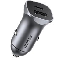 Ugreen car charger USB Type C / USB 24W Power Delivery Quick Charge gray (30780) (universal)