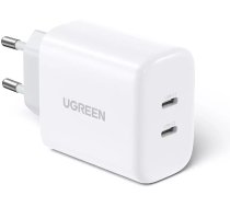 Ugreen Wall charger UGREEN 2x USB Type C 40W Power Delivery white (10343)