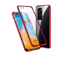 Dr. Fit Double-sided Dr.Fit magnetic glass case for Huawei P40 Red