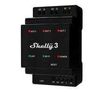 Shelly DIN Rail Smart Switch Shelly Pro 3 with dry contacts, 3 channels