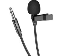 Hoco L14 Mikrofons mobilajam telefonam ar audio spraudni Jack 3.5mm (2m) Black