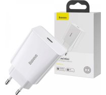 Baseus Speed Mini Quick Charger, USB-C, PD, 3A, 20W (white)