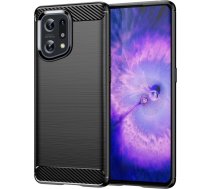 Hurtel Carbon Case flexible cover case Oppo Find X5 black (universal)