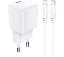 Acefast A73 Mini PD 20W GaN wall charger + USB-C cable - white (universal)